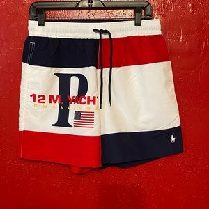Polo Ralph Lauren 12M Yacht Club Challenge Swimming Trunks Shorts SZ M